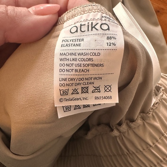 Elegant Beige Atika Trousers with Paper Bag Waist and Belt - Picture 3 of 6